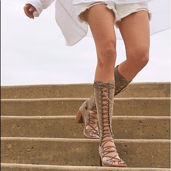 Zelda Lace-Up Gladiator Heels  - Picture 7 of 9